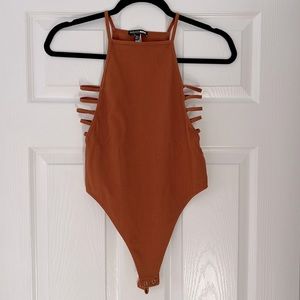 NWOT Fashion Nova Rust Bodysuit Size M/L